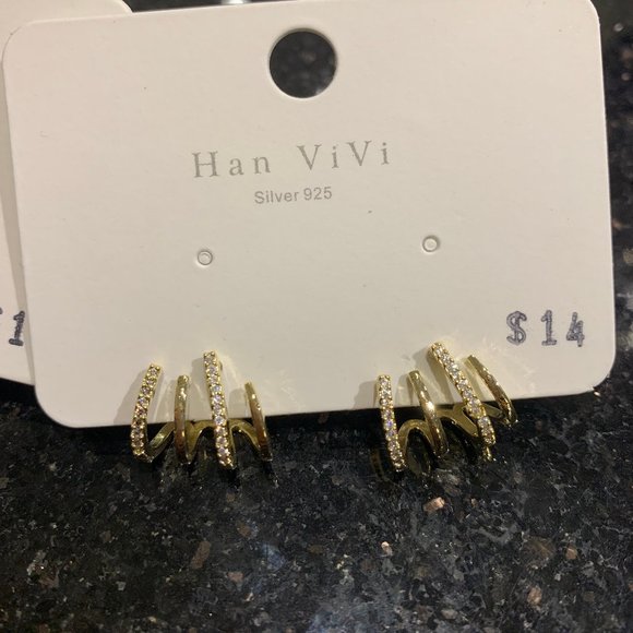 STACKED EARRINGS - Picture 3 of 4